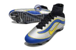 Alternative view of Mercurial Superfly 4 R9 FG - Argenté/Bleu/Jaune/Noir